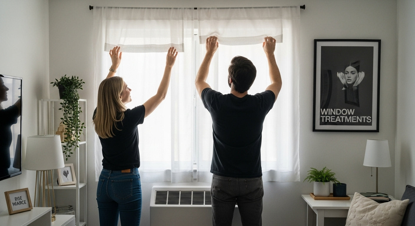window treatments, small rooms