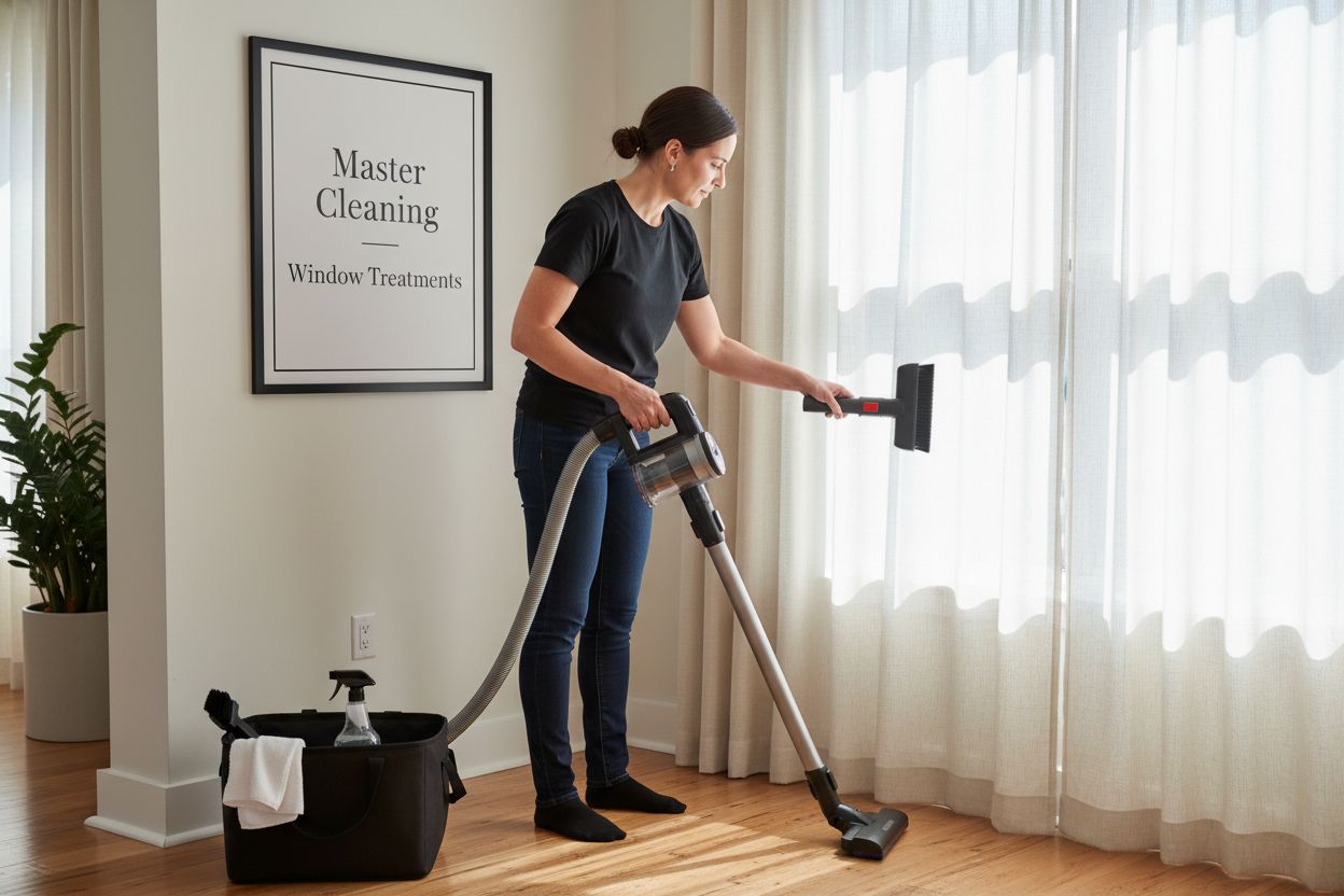cleaning window treatments image