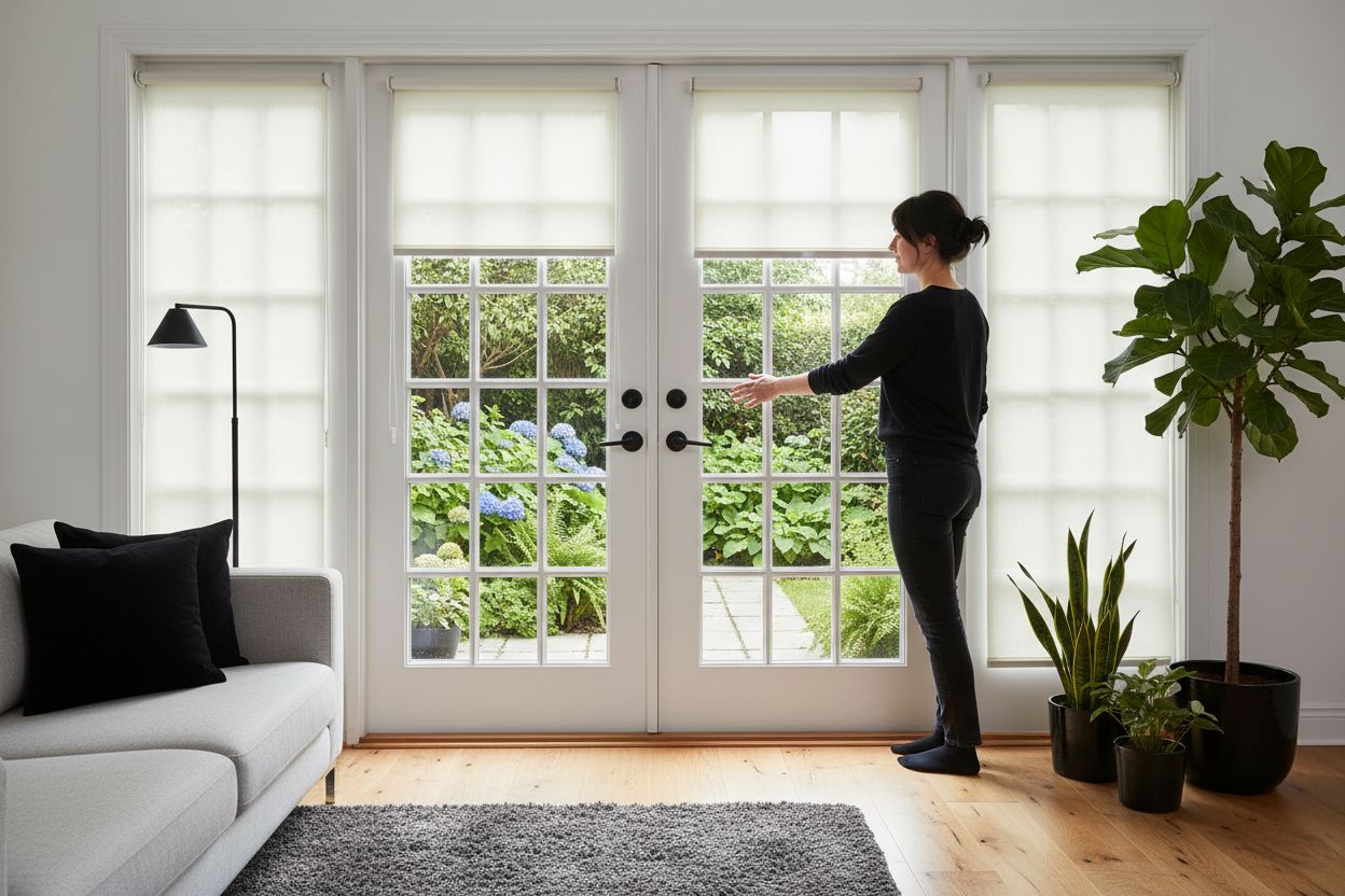 French door blinds