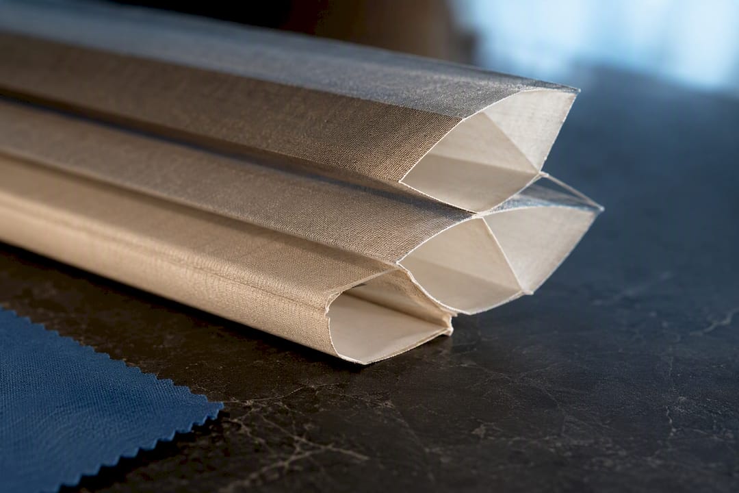 Honeycomb cellular shade fabric cross-section