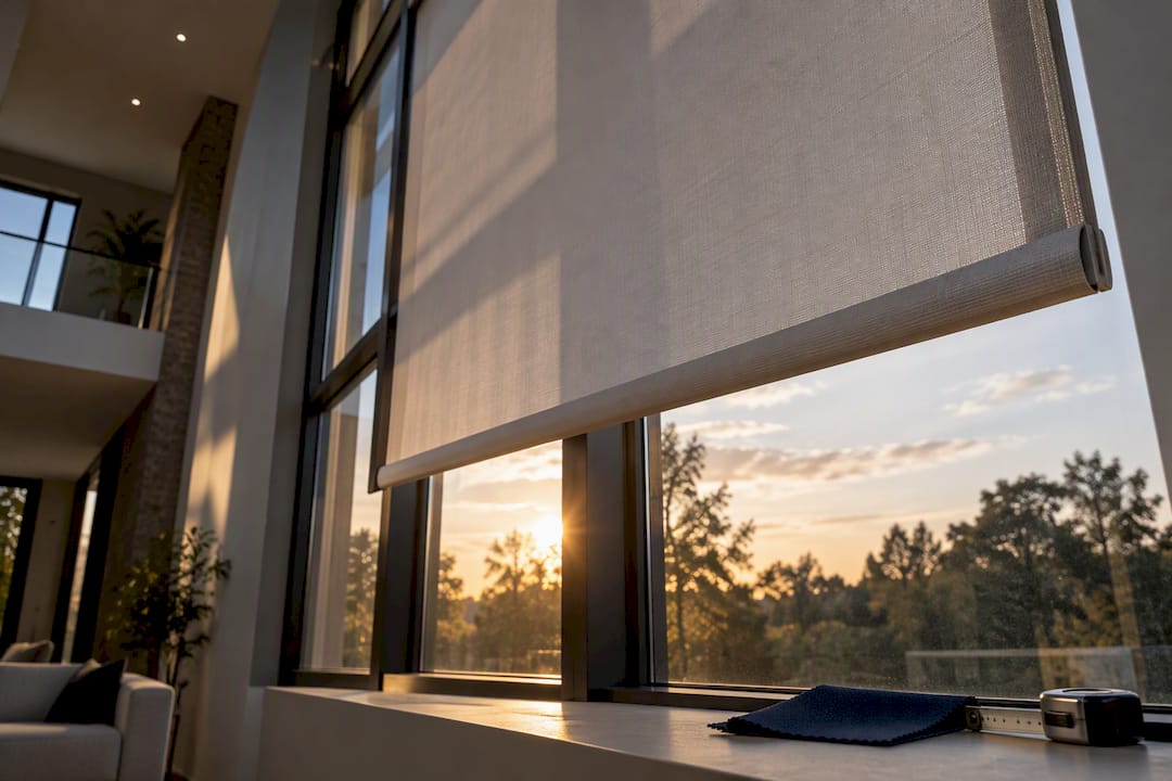 Wide window treatment with reinforced lower edge