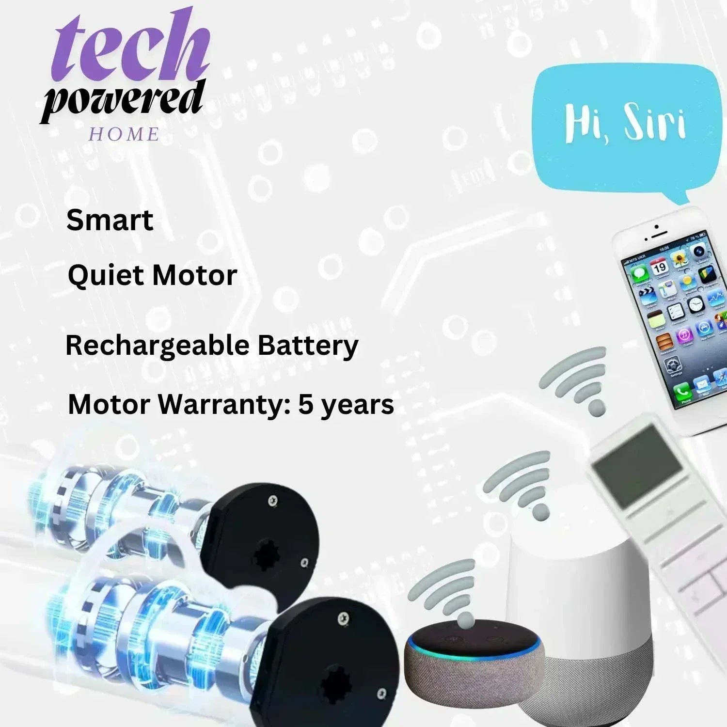 Value Blinds™ smart motorized solar shades with 8% openness and rechargeable battery