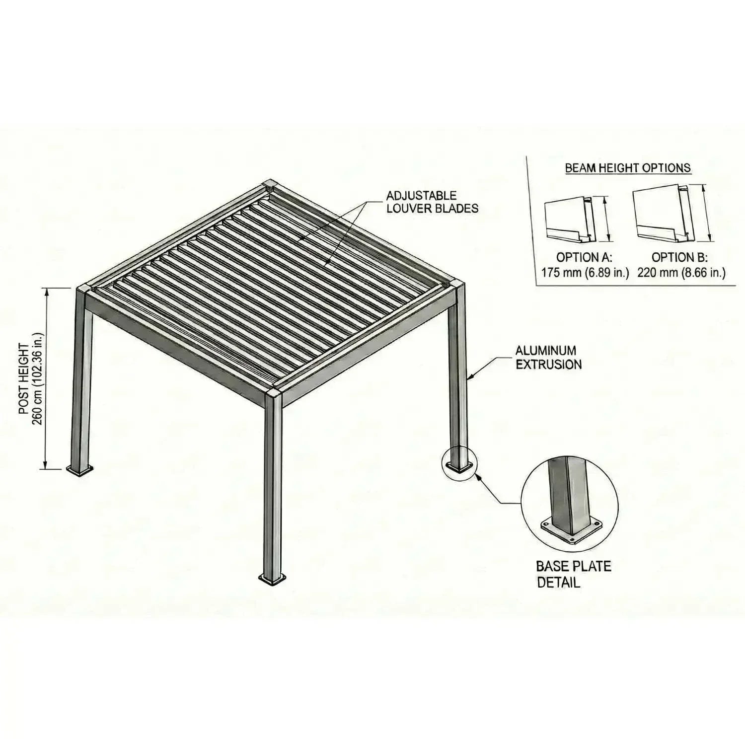 Value Blinds® Elite Motorized Pergola with motorized zip track side screens and weather-resistant materials on a patio