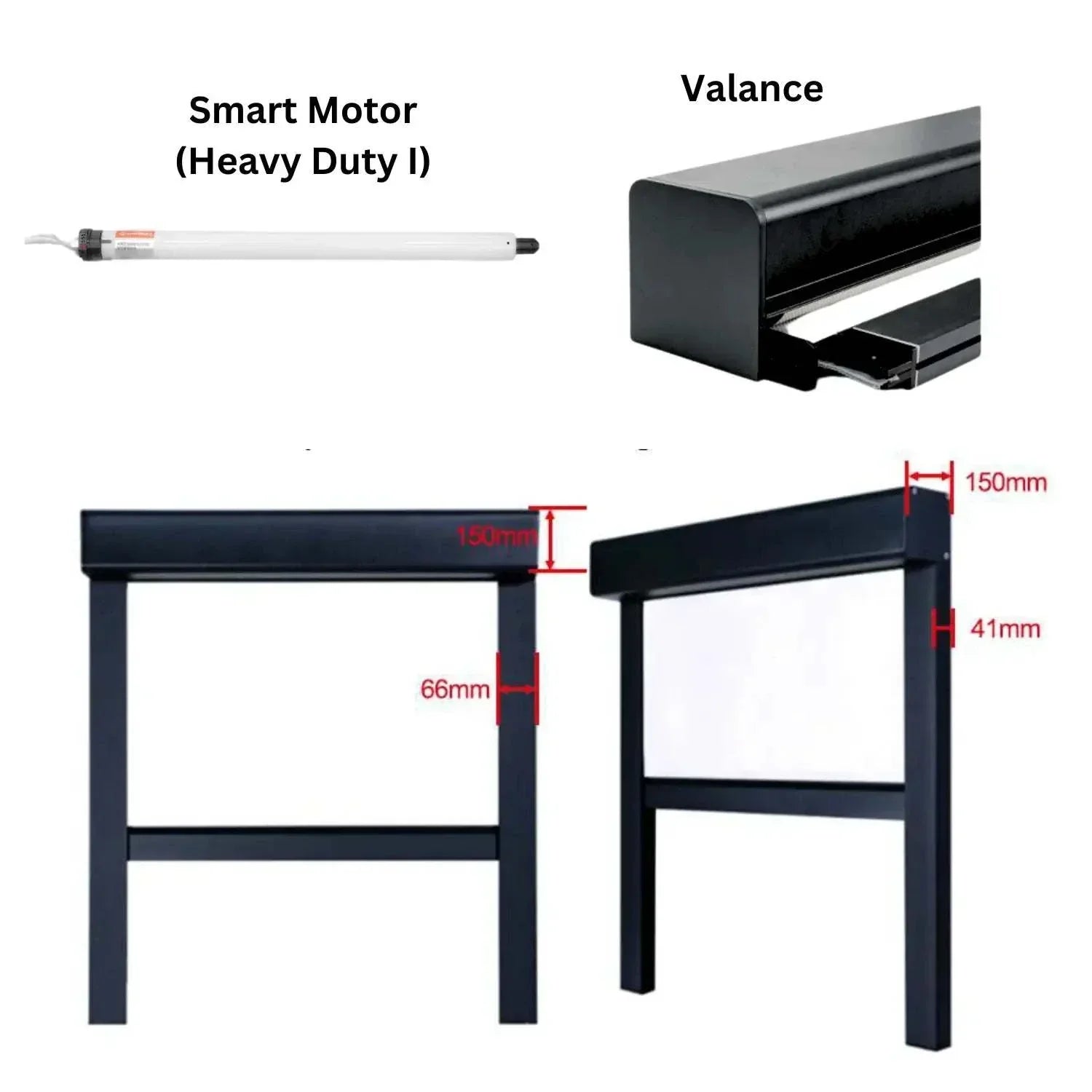 Value Blinds™ motorized outdoor windproof sunshades with blackout fabric and durable side rails for patios and decks