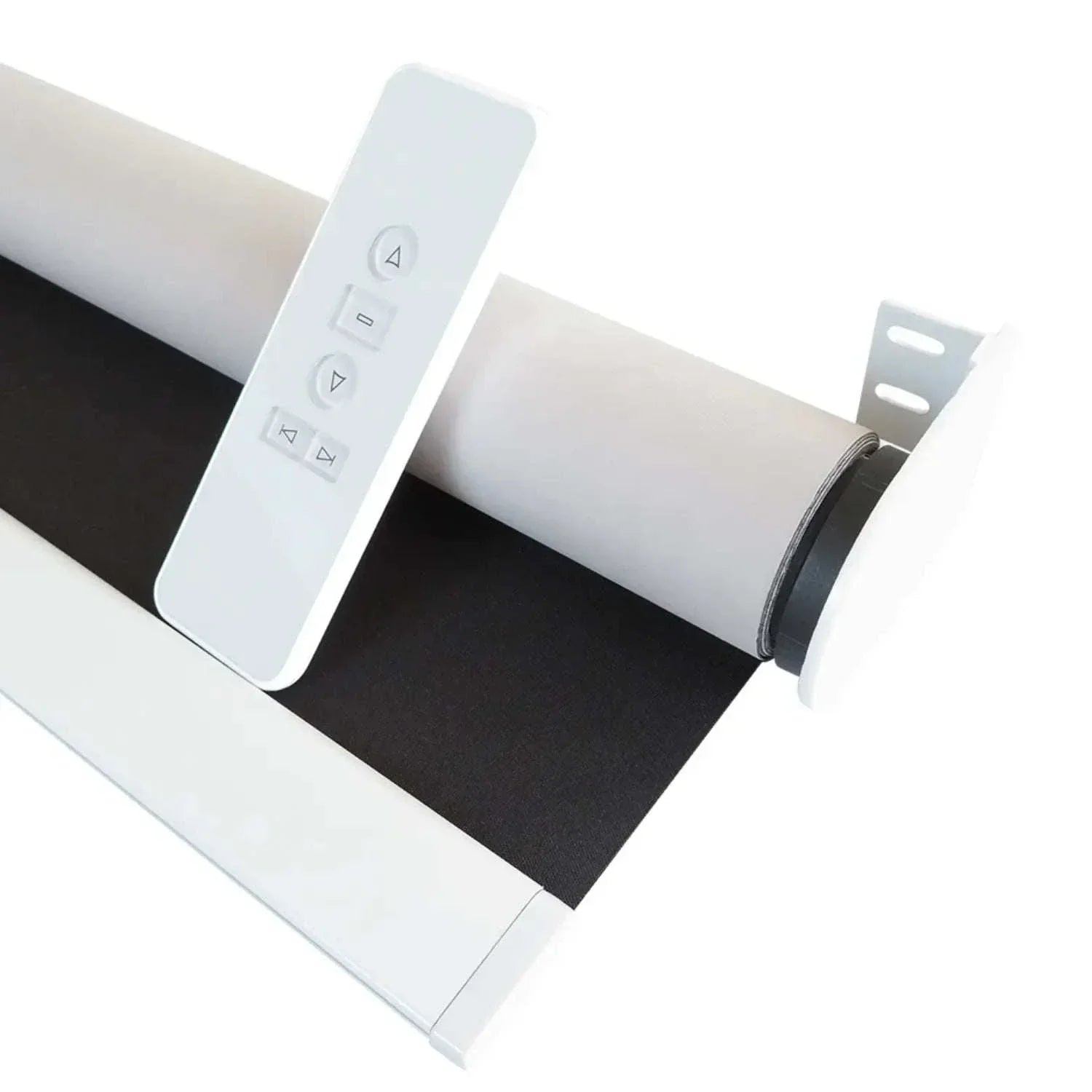 Value Blinds™ Elegant motorized blackout roller shade with remote control and smart features