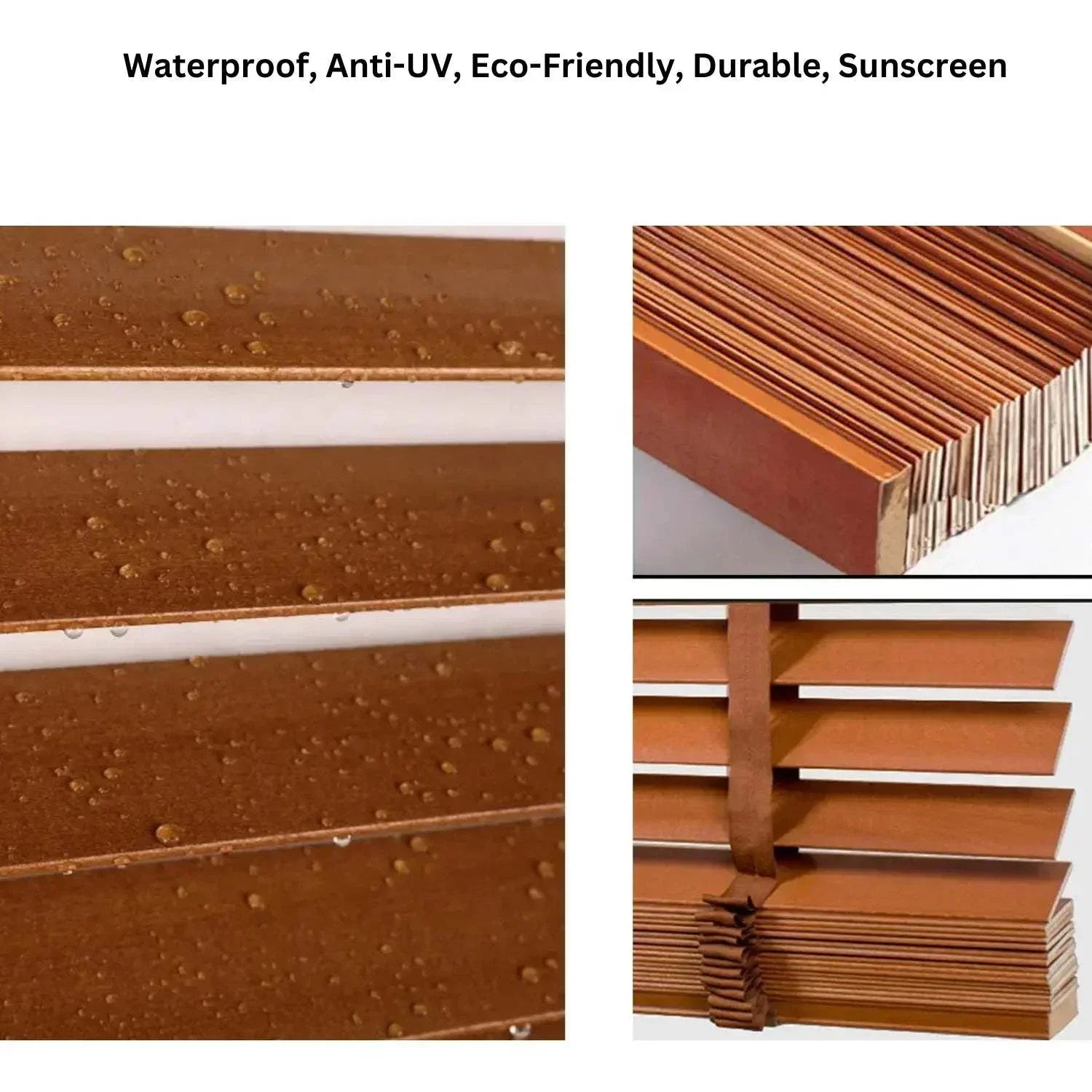 Value Blinds® Premium Motorized Faux Wood Blinds with 2-inch slats and remote control