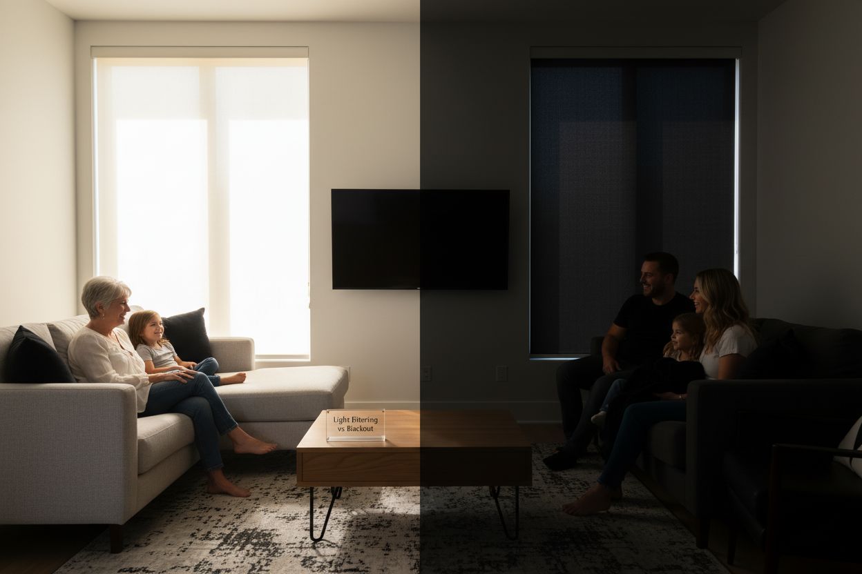 light filtering vs blackout