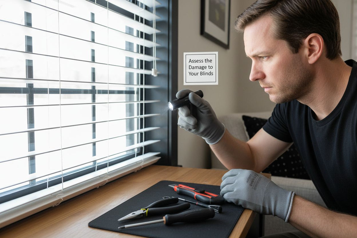 how to repair broken blinds image