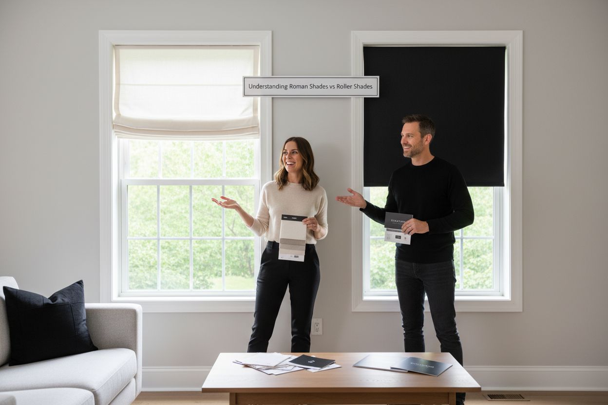 roman shades vs roller shades