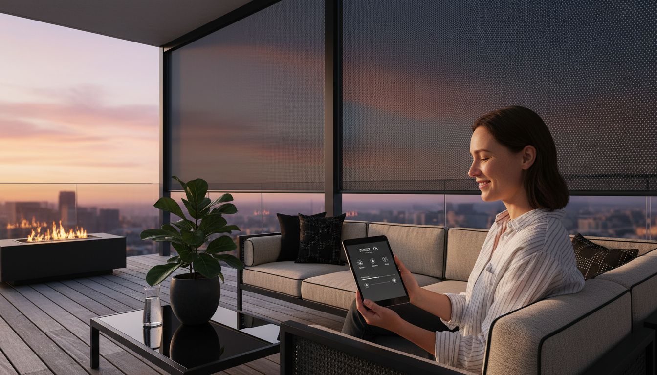 electric outdoor blinds