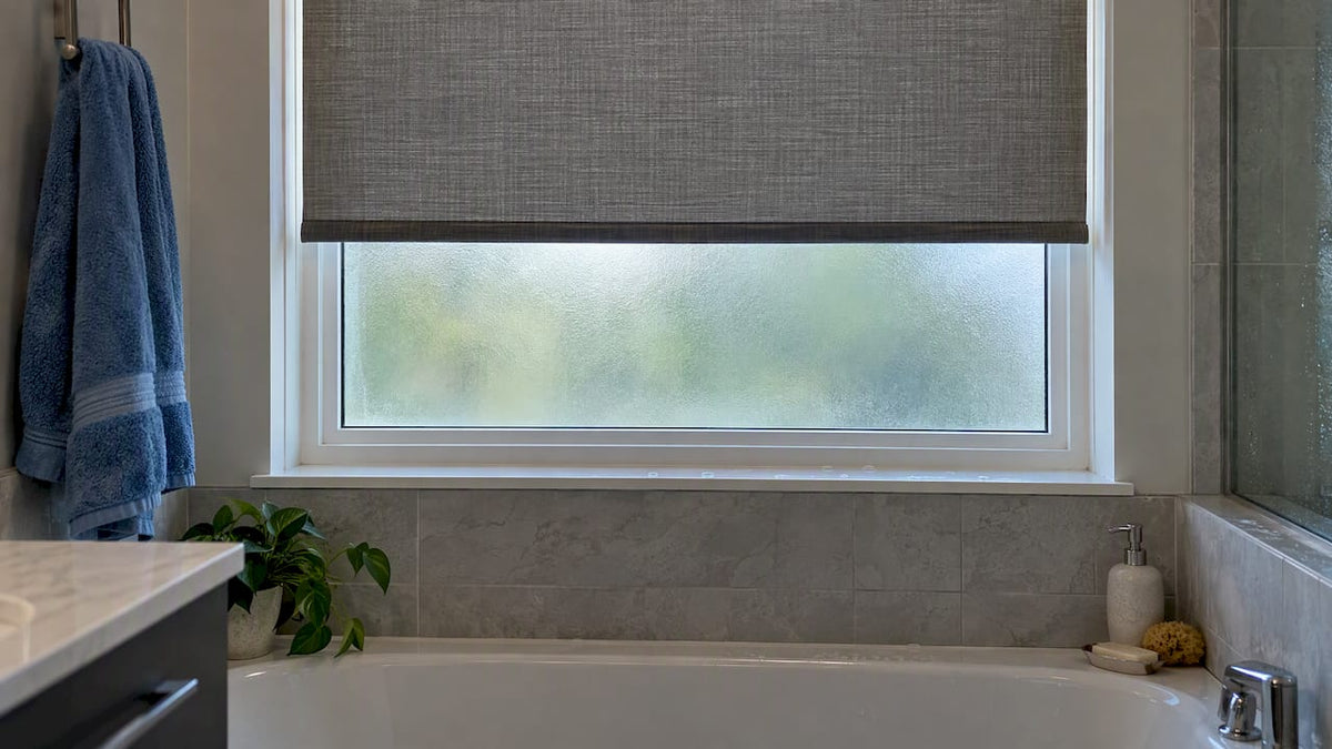 Moisture resistant shade in a bathroom