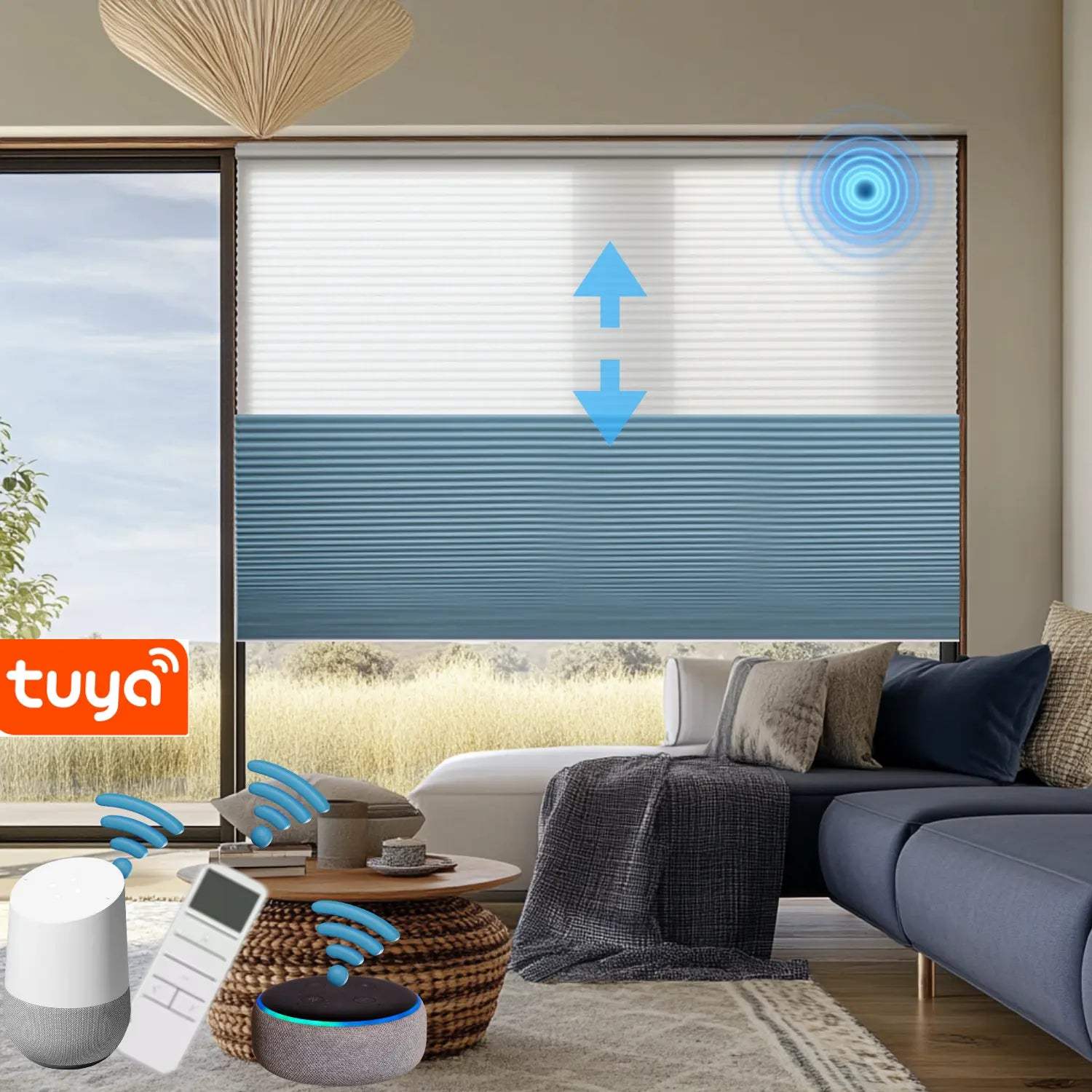 Modern Day and Night Shades for light control and privacy in window treatments