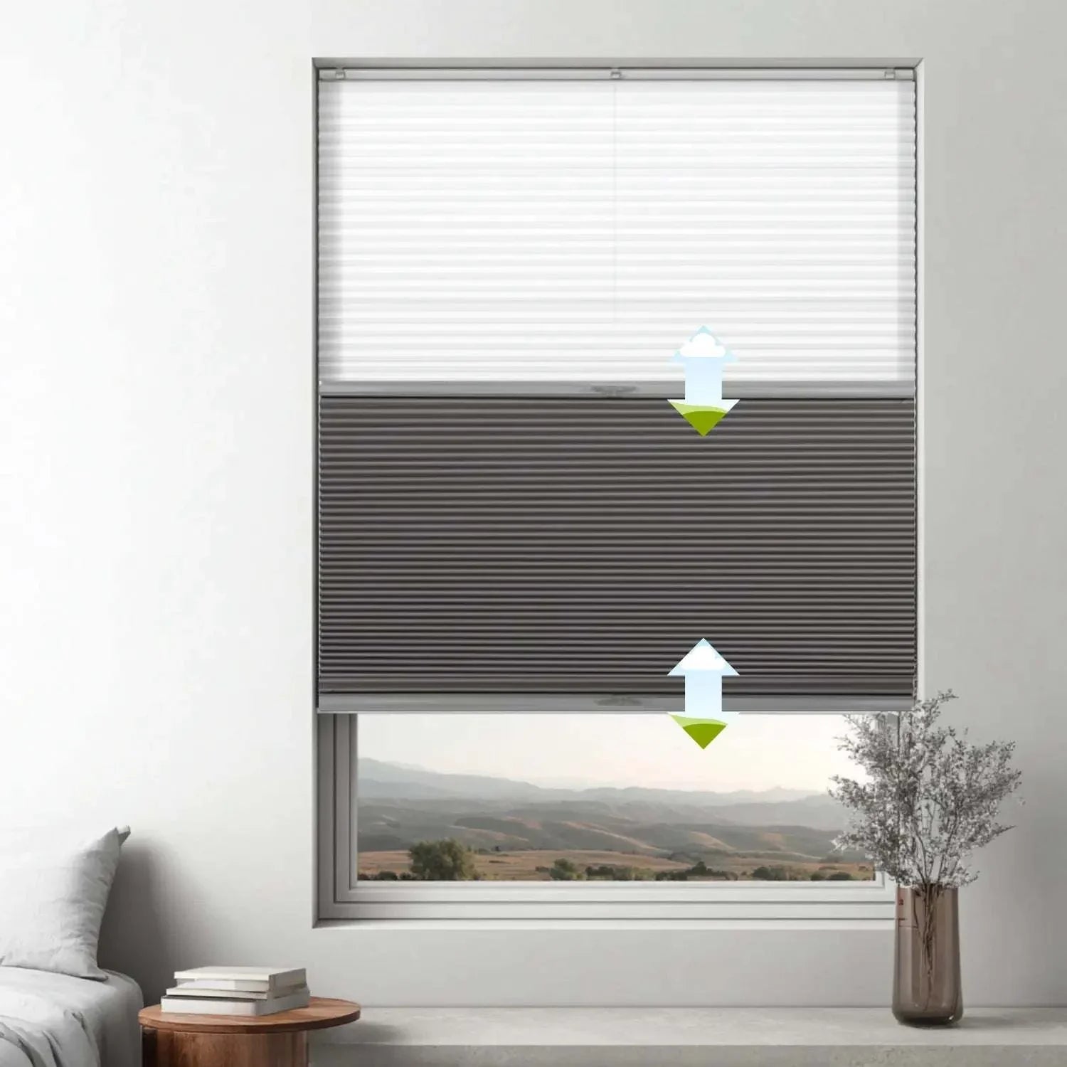 Value Blinds™ Premium Cordless Day and Night Cellular Shades in modern interior.