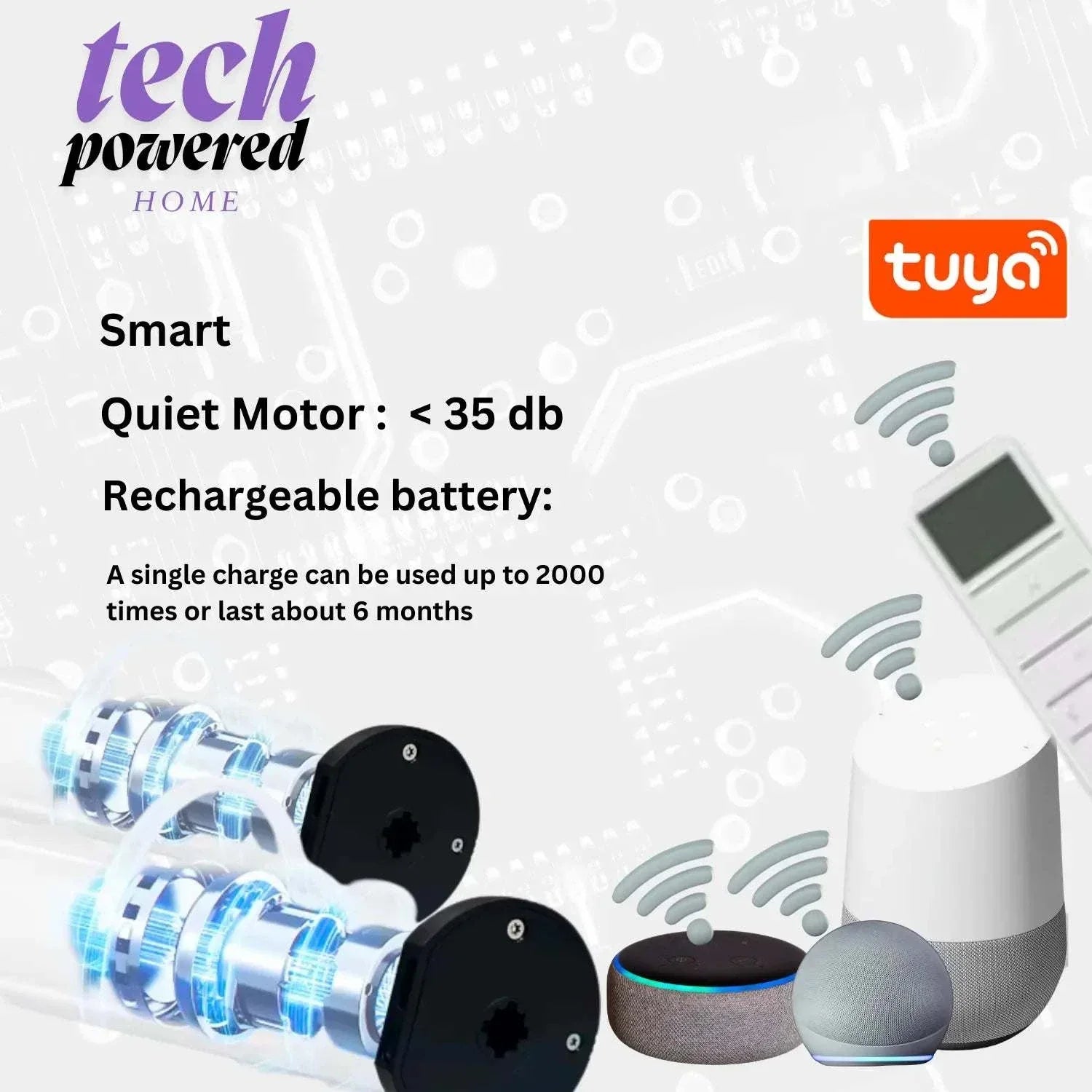 Smart motorized zebra shades with quiet rechargeable motor compatible with home assistants